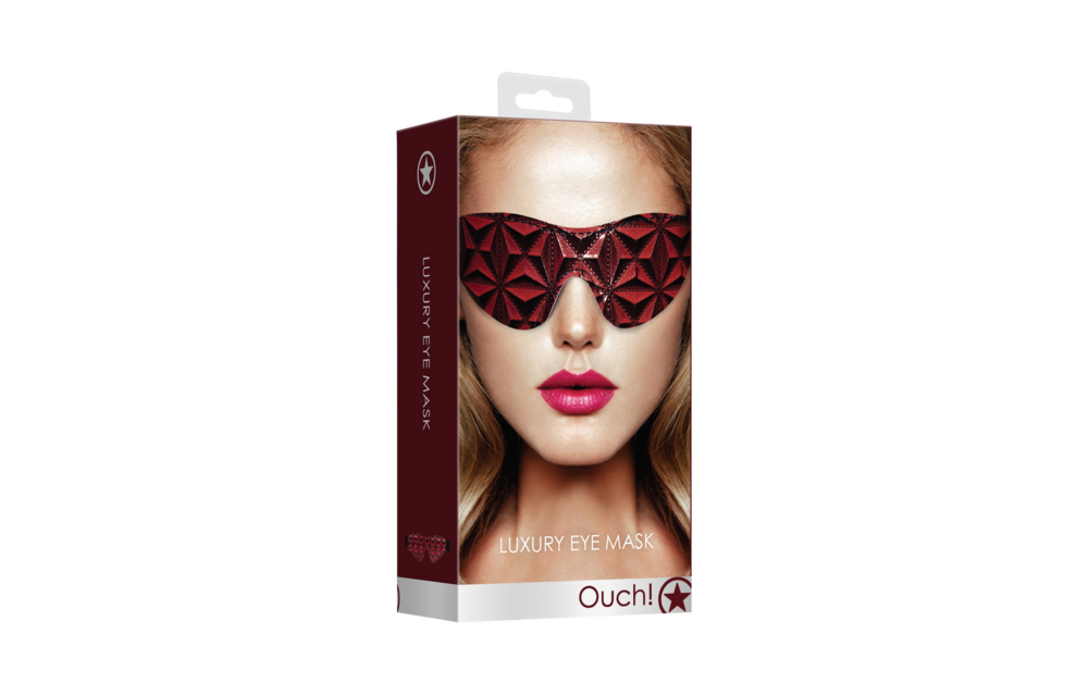 Oogmasker Kunstleer Rood | Stijlvol & Comfortabel Kinky