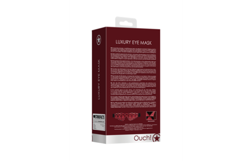 Oogmasker Kunstleer Rood | Stijlvol & Comfortabel Kinky