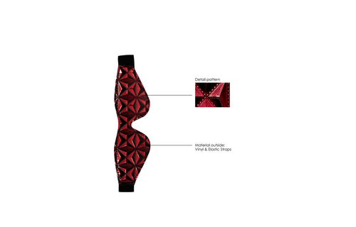 Oogmasker Kunstleer Rood | Stijlvol & Comfortabel Kinky