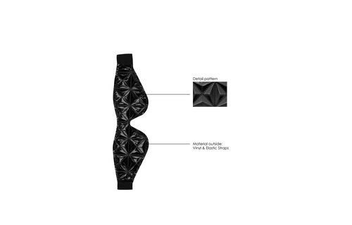 Stylish Eye Mask Faux Leather - Excitement & Sensation 19.5 cm