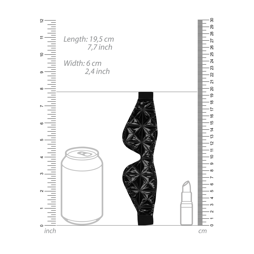 Stijlvol Oogmasker Kunstleer - Spanning & Sensatie 19,5 Cm