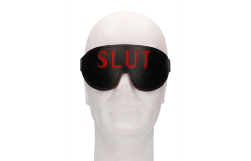 Blindfold Slut | Luxury Leather Eye Mask Full of Passion & Adventure