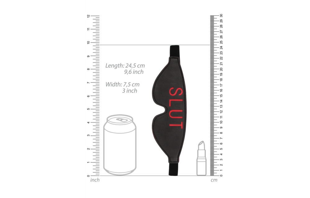 Augenbinde Slut | Luxuriöse Augenmaske aus Leder voller Leidenschaft & Abenteuer