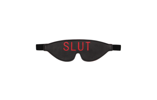Blindfold Slut | Luxury Leather Eye Mask Full of Passion & Adventure