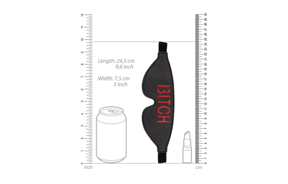 Augenbinde Bitch Leder-Augenmaske – Stilvoll & Aufregend