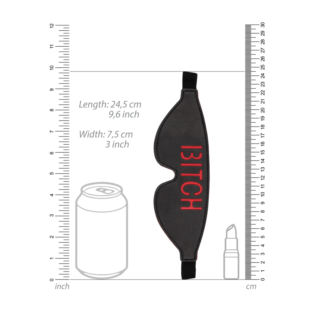 Augenbinde Bitch Leder-Augenmaske – Stilvoll & Aufregend