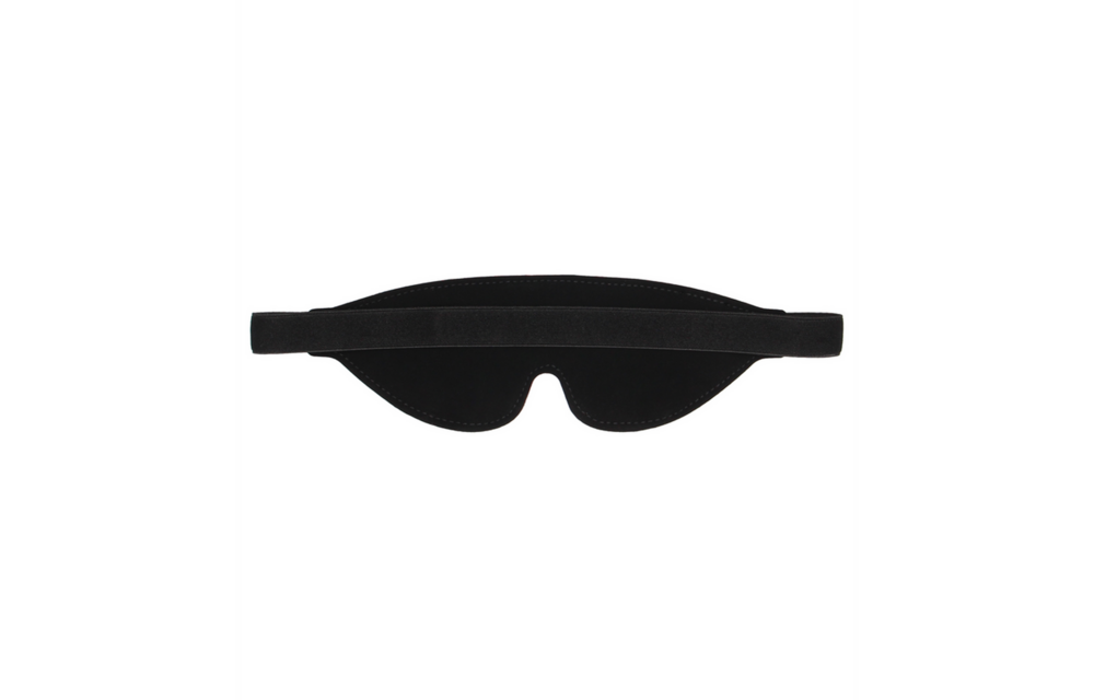Blindfold Kiss Black Leather Eye Mask For More Excitement