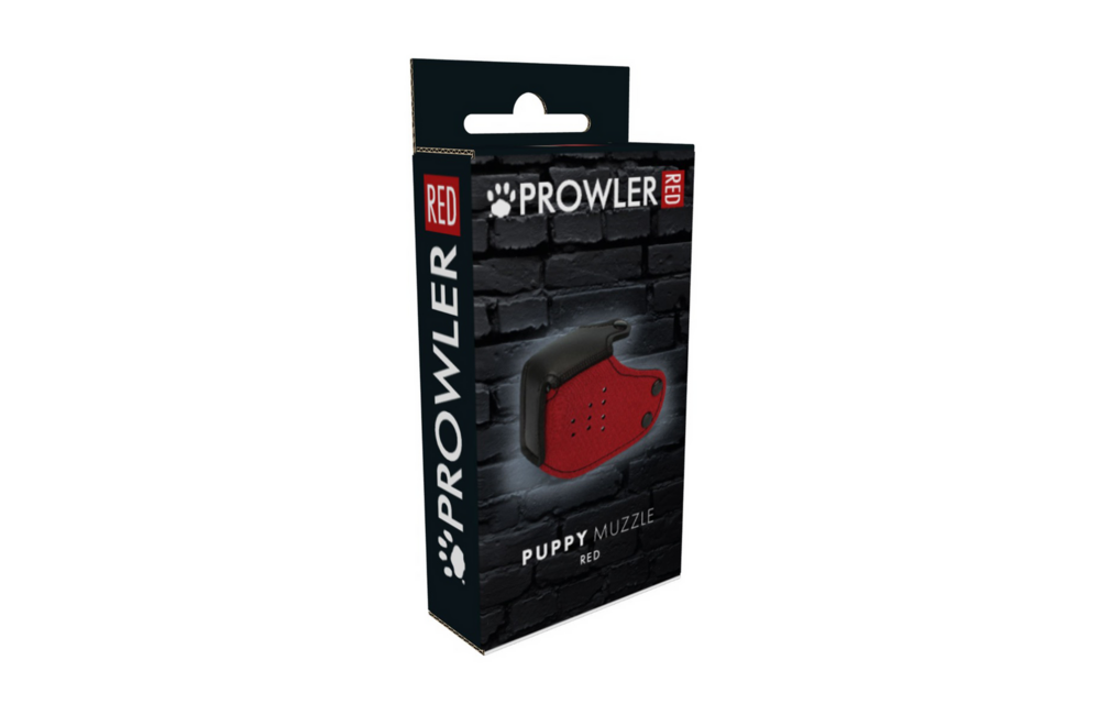 Puppy Muzzle Red Neoprene – Comfort & Playful Design