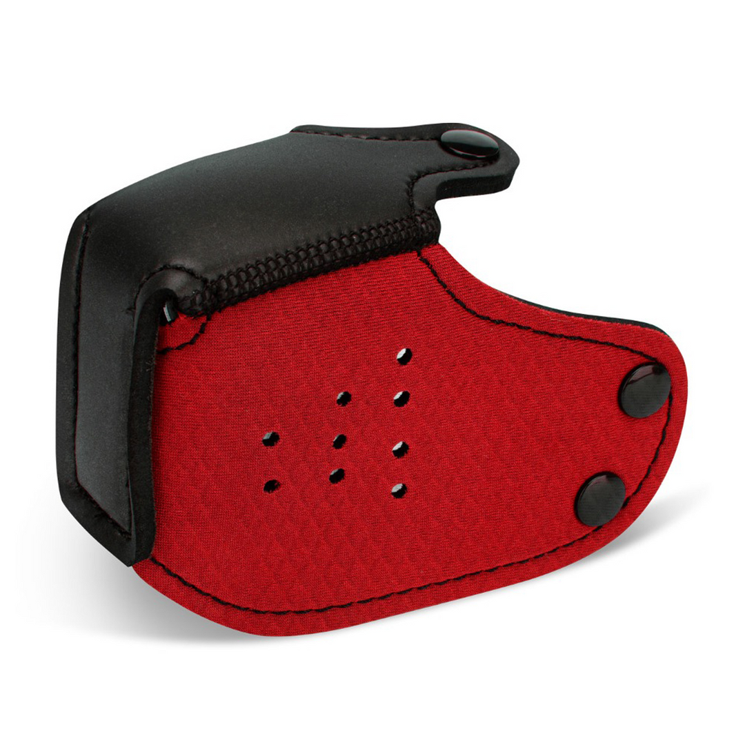 Puppy Muzzle Red Neoprene – Comfort & Playful Design