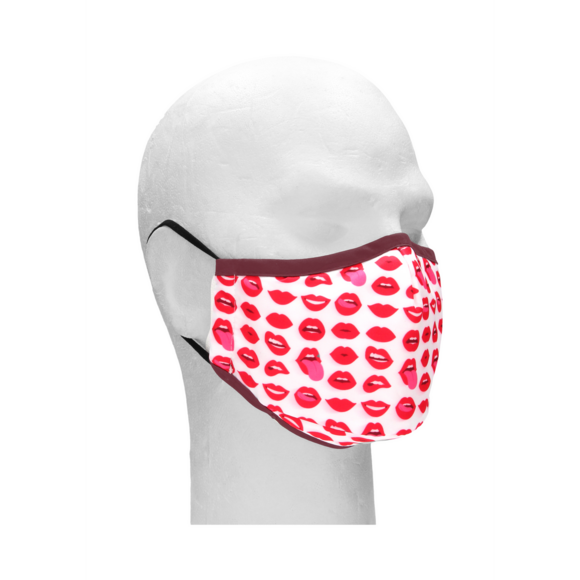 Lip Mask Cotton Red | Stylish & Comfortable Face Mask