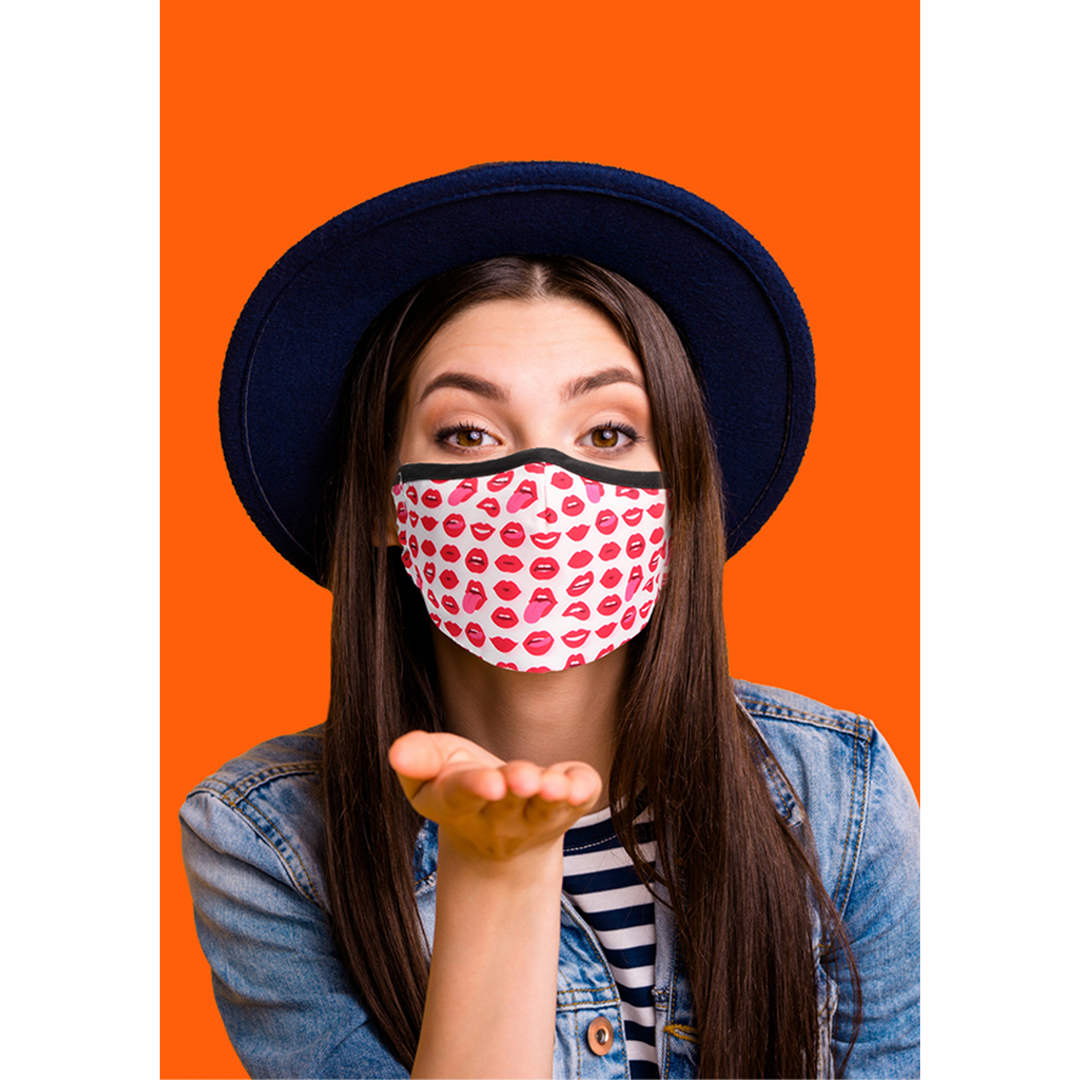 Lippenmasker Katoen Rood | Stijlvol & Comfortabel Mondkapje