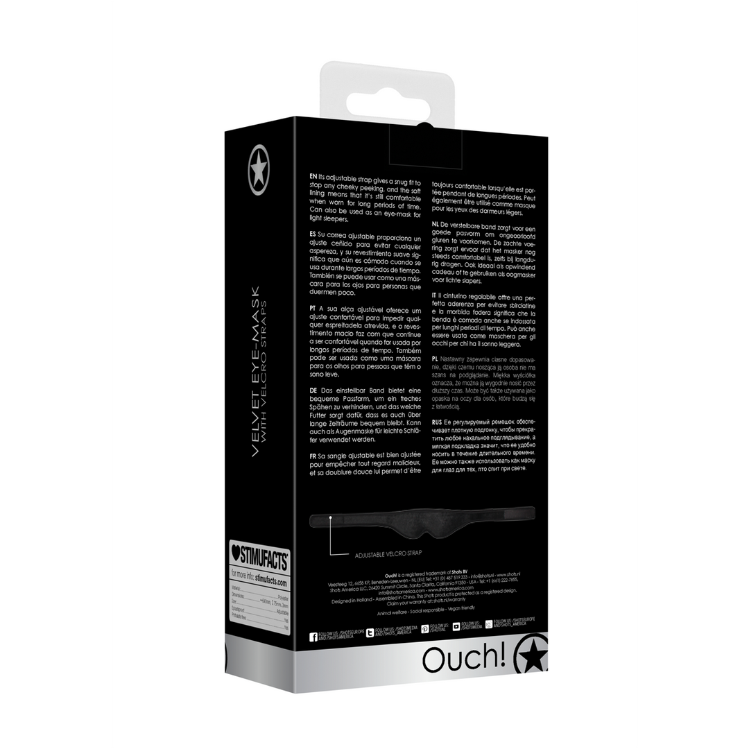 Verstellbare Augenmaske Ouch! – Komfort & Privatsphäre 64 cm