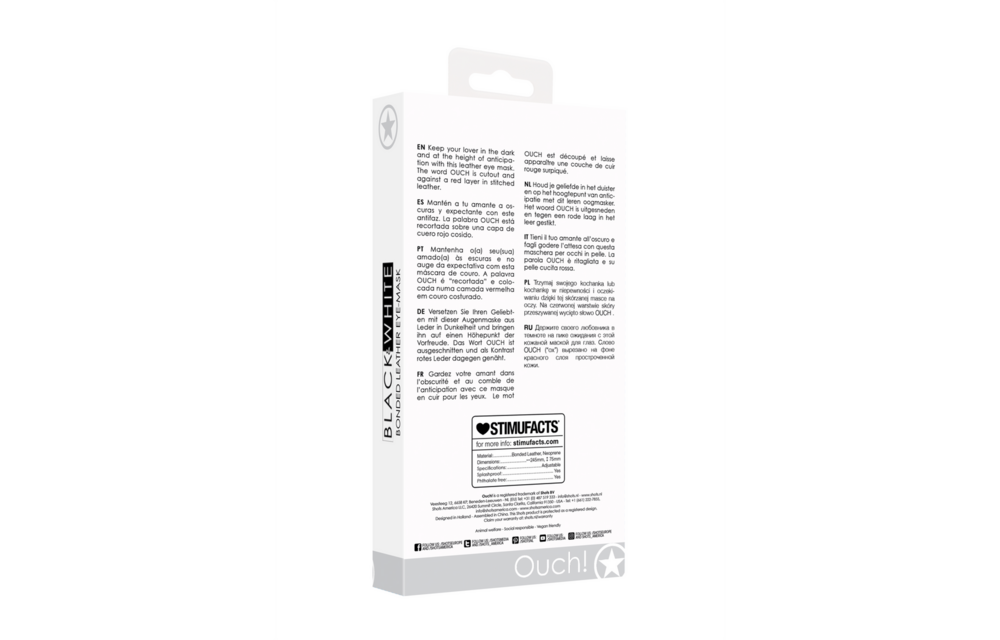 Bonded Leather Eye-Mask Ouch