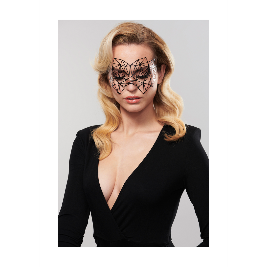 Kristine Maske – Glamouröse trägerlose Augenmaske in Schwarz