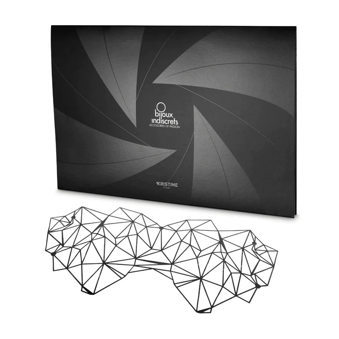 Kristine Mask - Glamorous Strapless Eye Mask Black