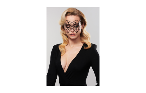 Kristine Mask - Glamorous Strapless Eye Mask Black