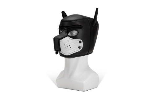 Puppy-Maulkorb Weiß Neopren – Komfort & Stil für K9-Fans