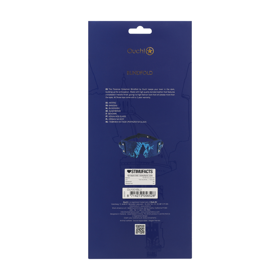 Florence Collection Blindfold Blue | Luxury & Seduction