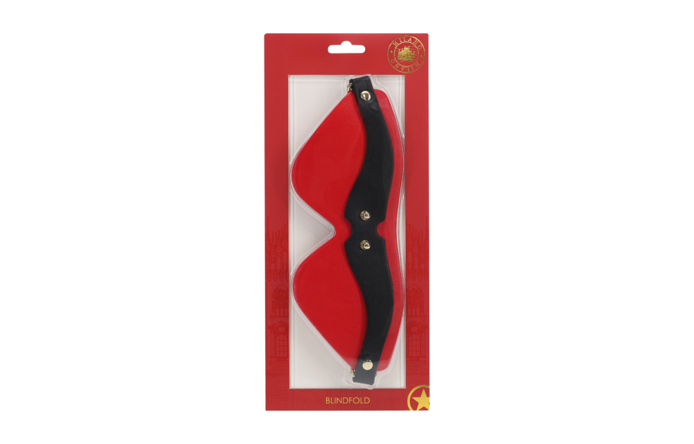 Milan Collection - Blindfold - Black/Red