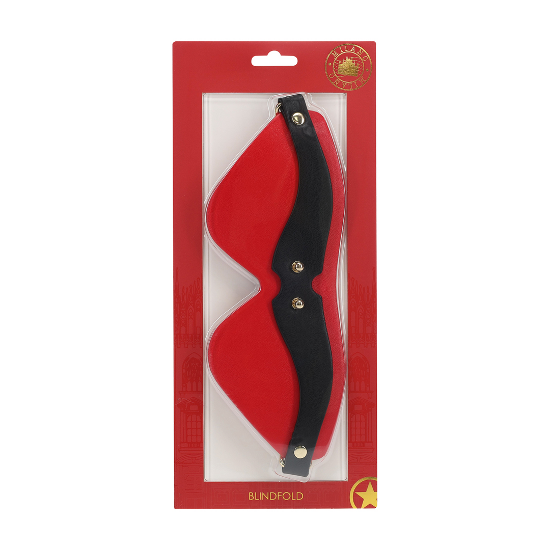 Milan Collection Blindfold Black/Red | Luxury & Excitement