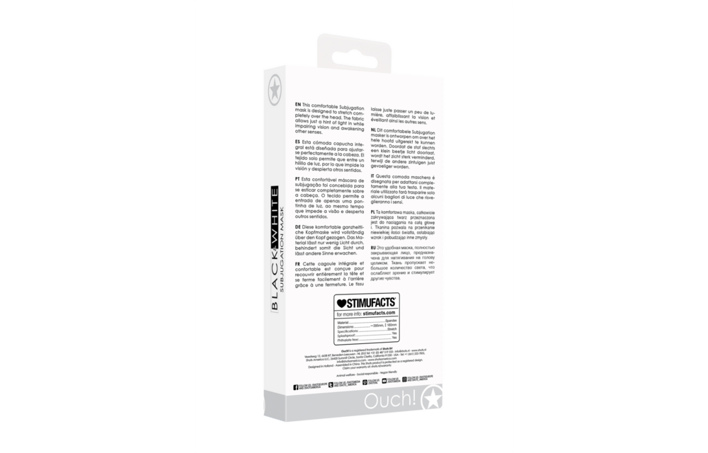 Subjugation Mask Black | Comfort & Intense Sensations