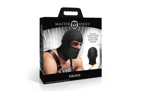 Drone Hood Black | Stylish Ski Mask With Open Eyes