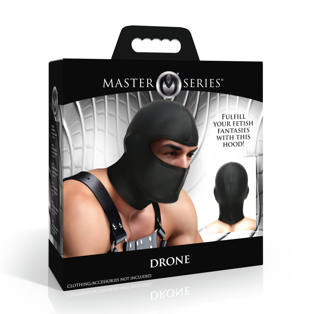 Drone Hood Black | Stylish Ski Mask With Open Eyes