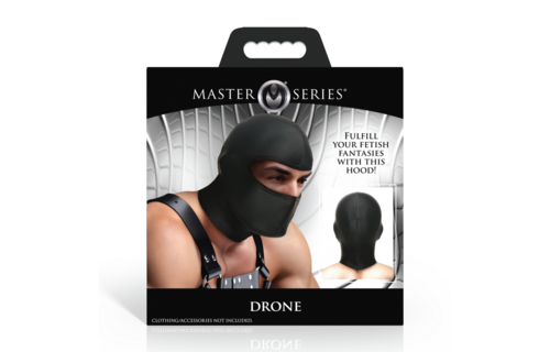 Drone Hood Black | Stylish Ski Mask With Open Eyes