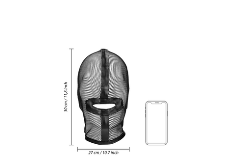 Visnetmasker Zwart – Mysterie & Comfort | Ouch! By Shots