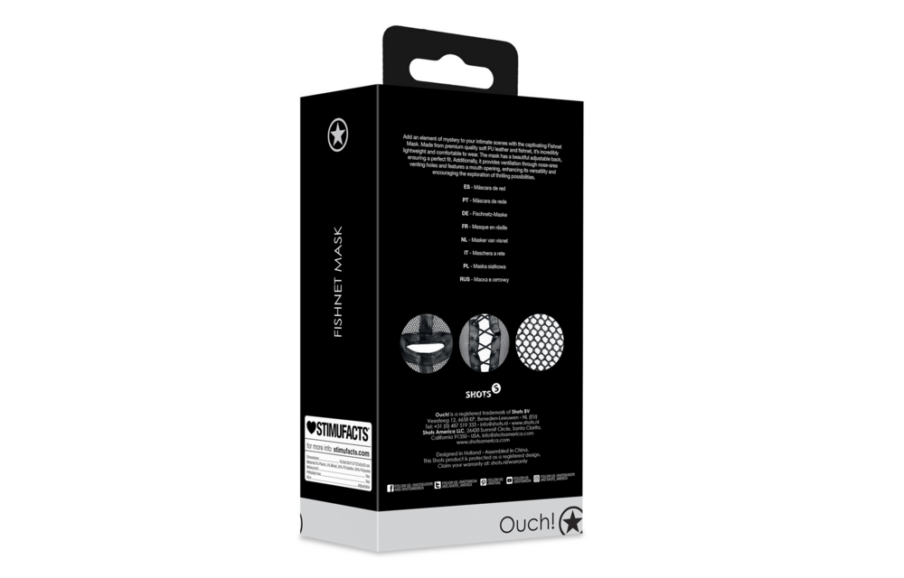 Fishnet Mask Black – Mystery & Comfort | Ouch! By Shots