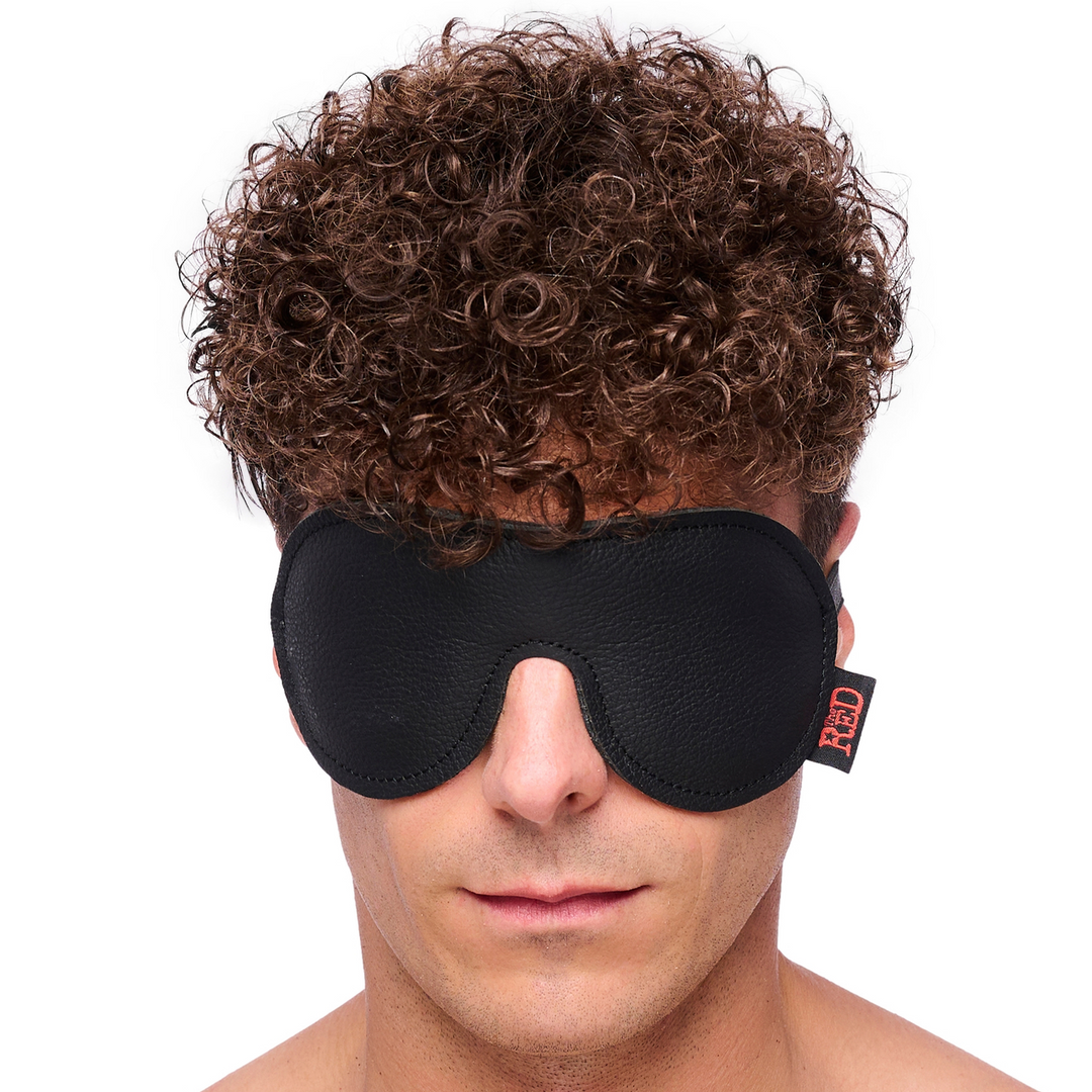 Leather Eye Mask Black – Stylish, Comfortable & Durable