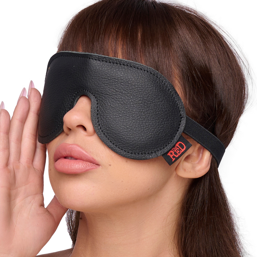 Leather Eye Mask Black – Stylish, Comfortable & Durable