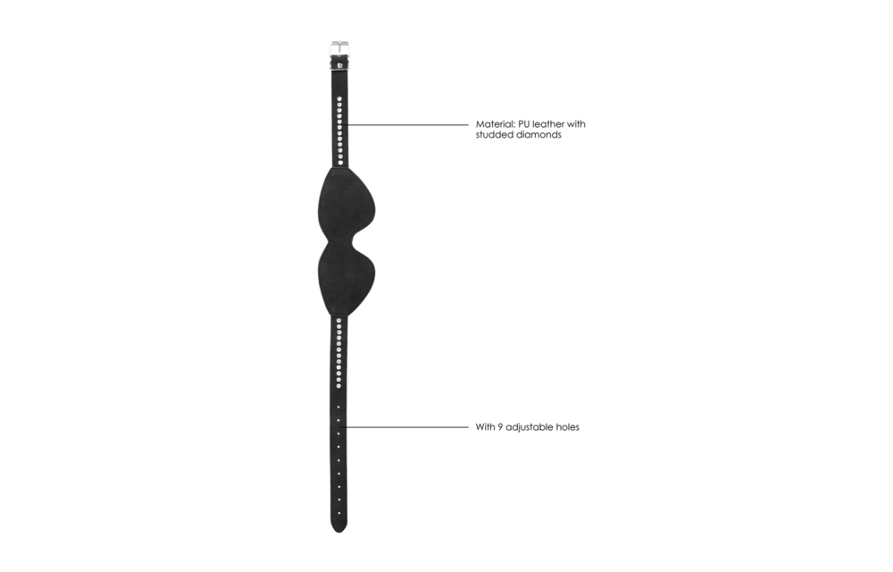 Diamantbesetzte Augenmaske | Kinky & verstellbar | Ouch!