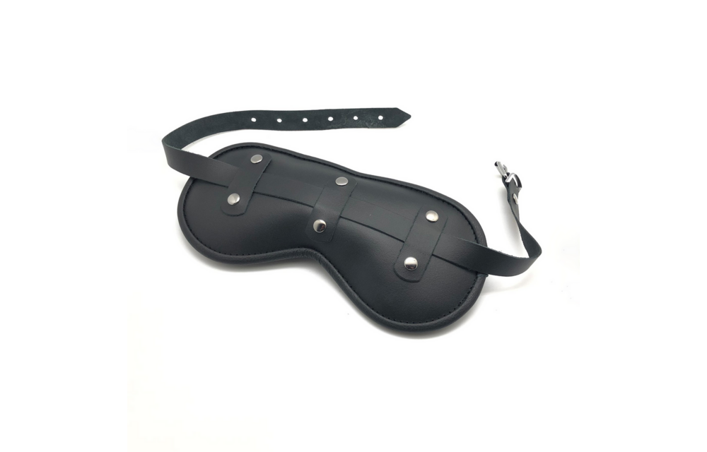Blind Up - Padded Leather Eye Mask - Black