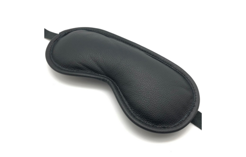 Blind Up Leren Oogmasker Zwart - Comfort & Luxe