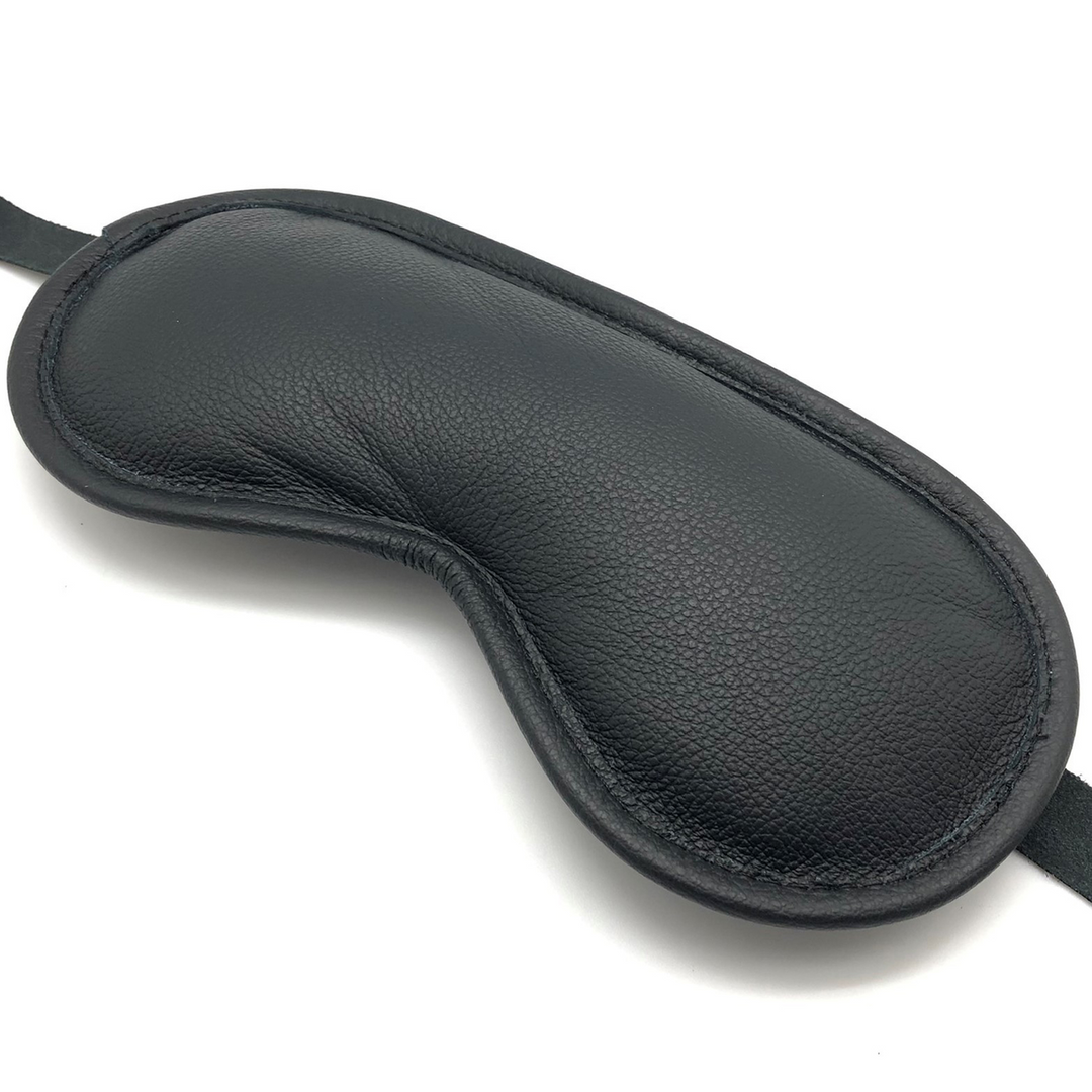 Blind Up Leather Eye Mask Black - Comfort & Luxury