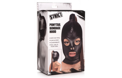 Bondage Mask Ponytail – Stylish Soft Leather & Sensation