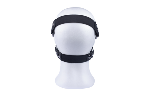 Leren Masker met Rits - Zwart