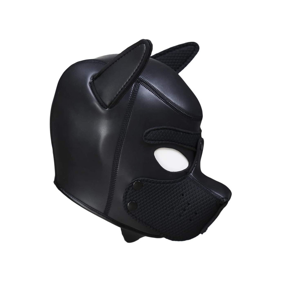 Neoprene Puppy Mask Black - Comfortable & Durable Training