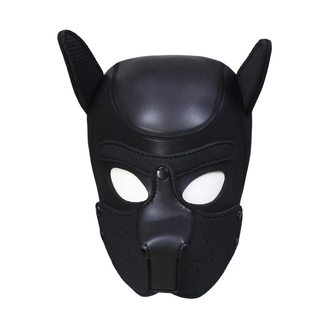 Neoprene Puppy Mask Black - Comfortable & Durable Training