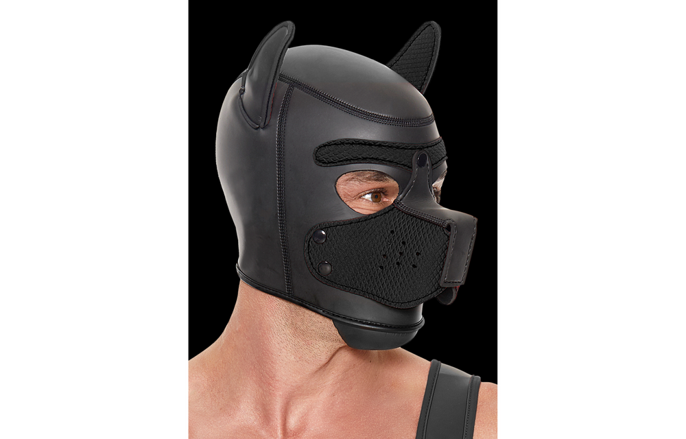 Neoprene Puppy Mask - Black