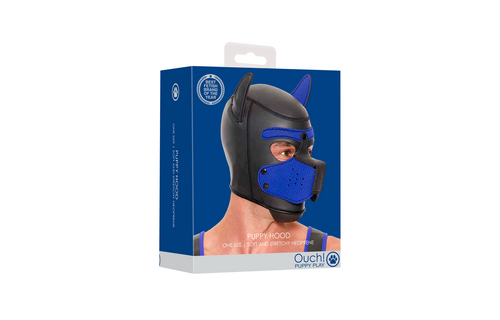 Neopreen Puppy Mask Blauw – Comfortabel & Stijlvol Puppykap