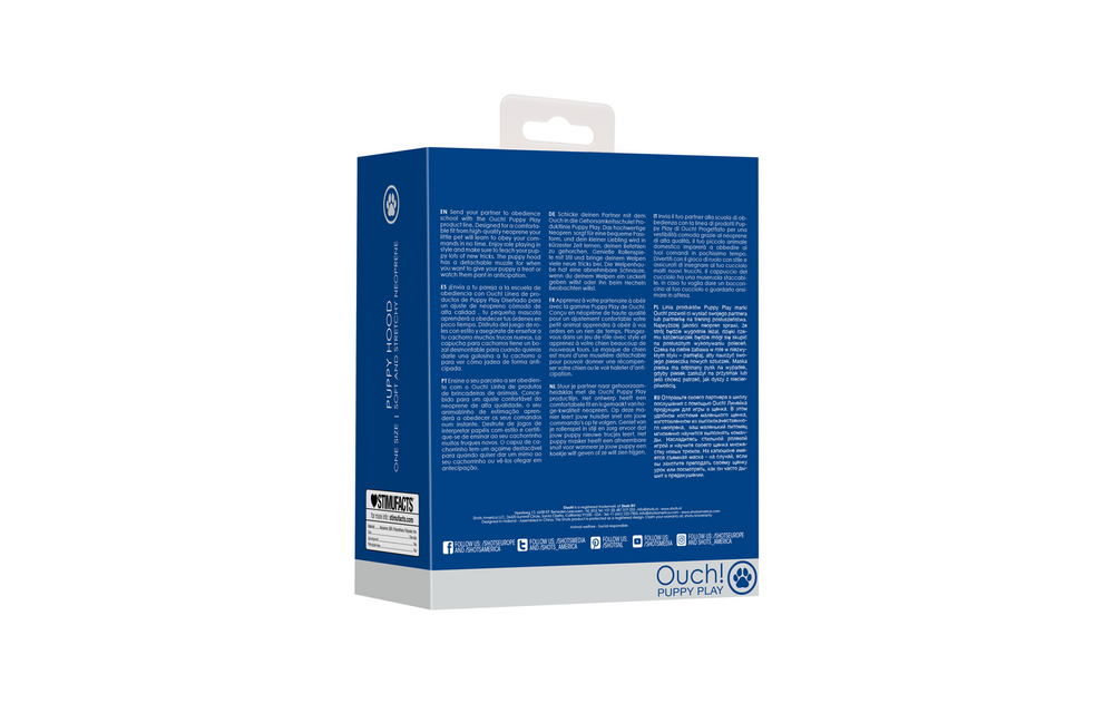 Neoprene Puppy Mask Blue – Comfortable & Stylish Puppy Hood