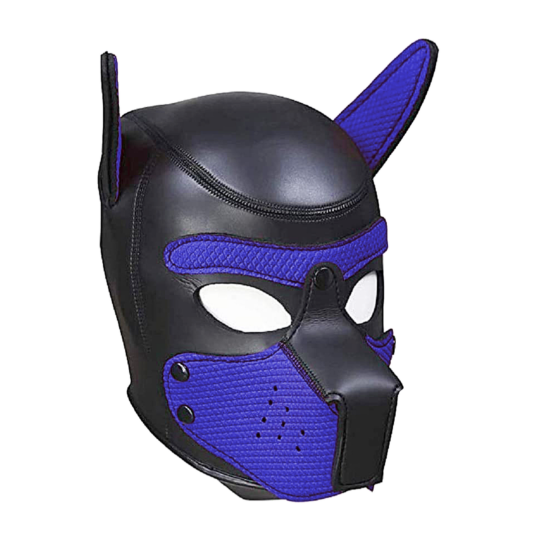 Neoprene Puppy Mask Blue – Comfortable & Stylish Puppy Hood