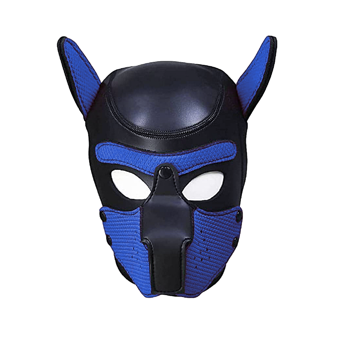 Neoprene Puppy Mask Blue – Comfortable & Stylish Puppy Hood