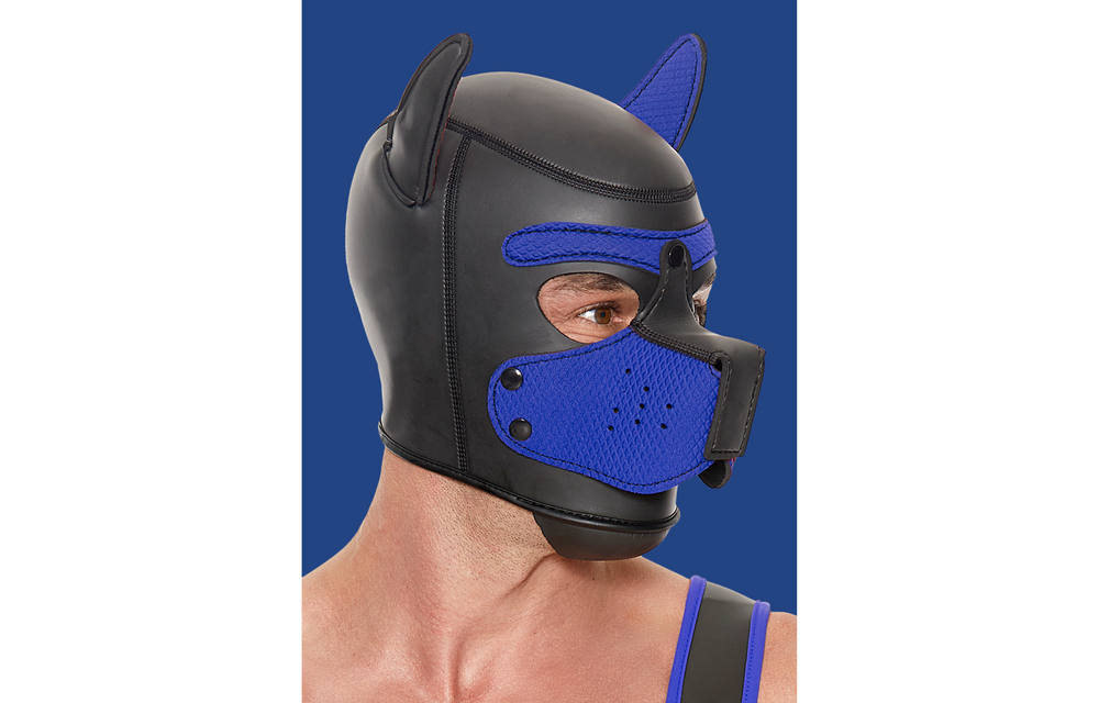 Neopren-Welpenmaske Blau – Bequeme und stilvolle Welpenkapuze