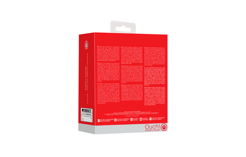 Neopren-Welpenmaske Rot – Komfort & Kontrolle Ouch!