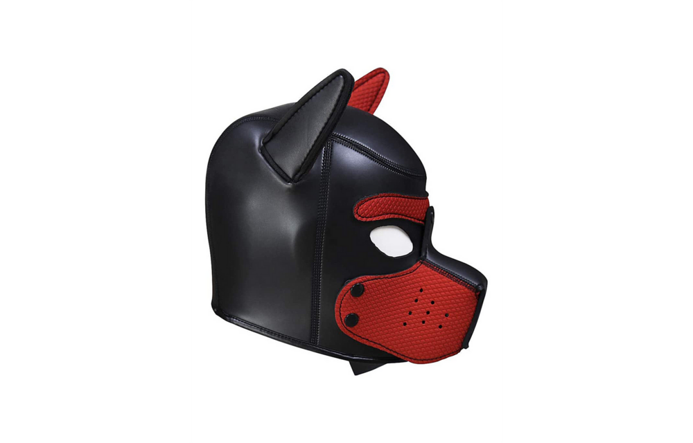 Neopreen Puppy Masker Rood - Comfort & Controle Ouch!