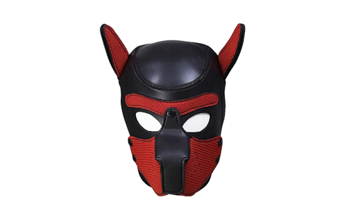 Neoprene Puppy Mask - Red
