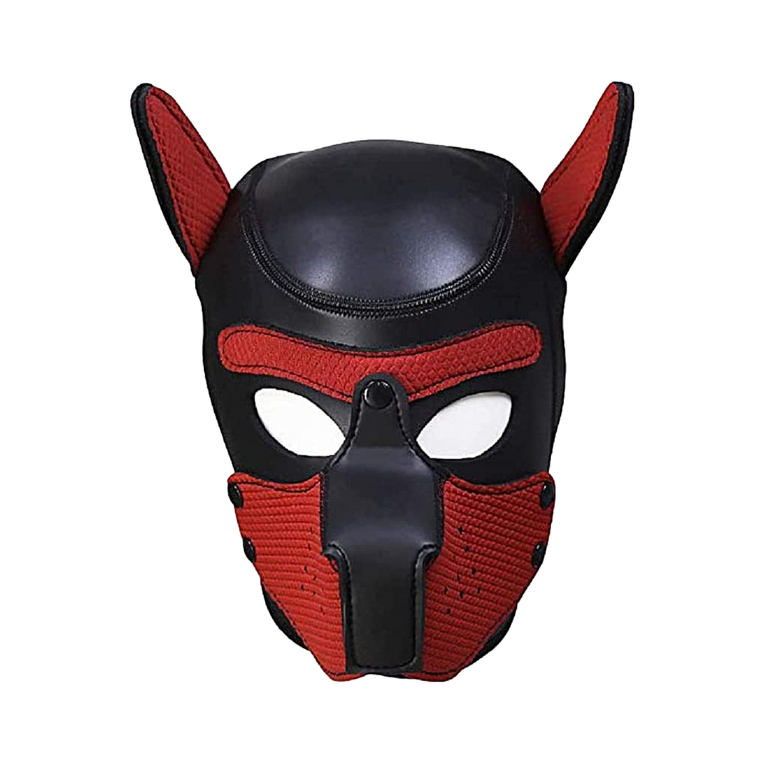 Neopreen Puppy Masker Rood - Comfort & Controle Ouch!